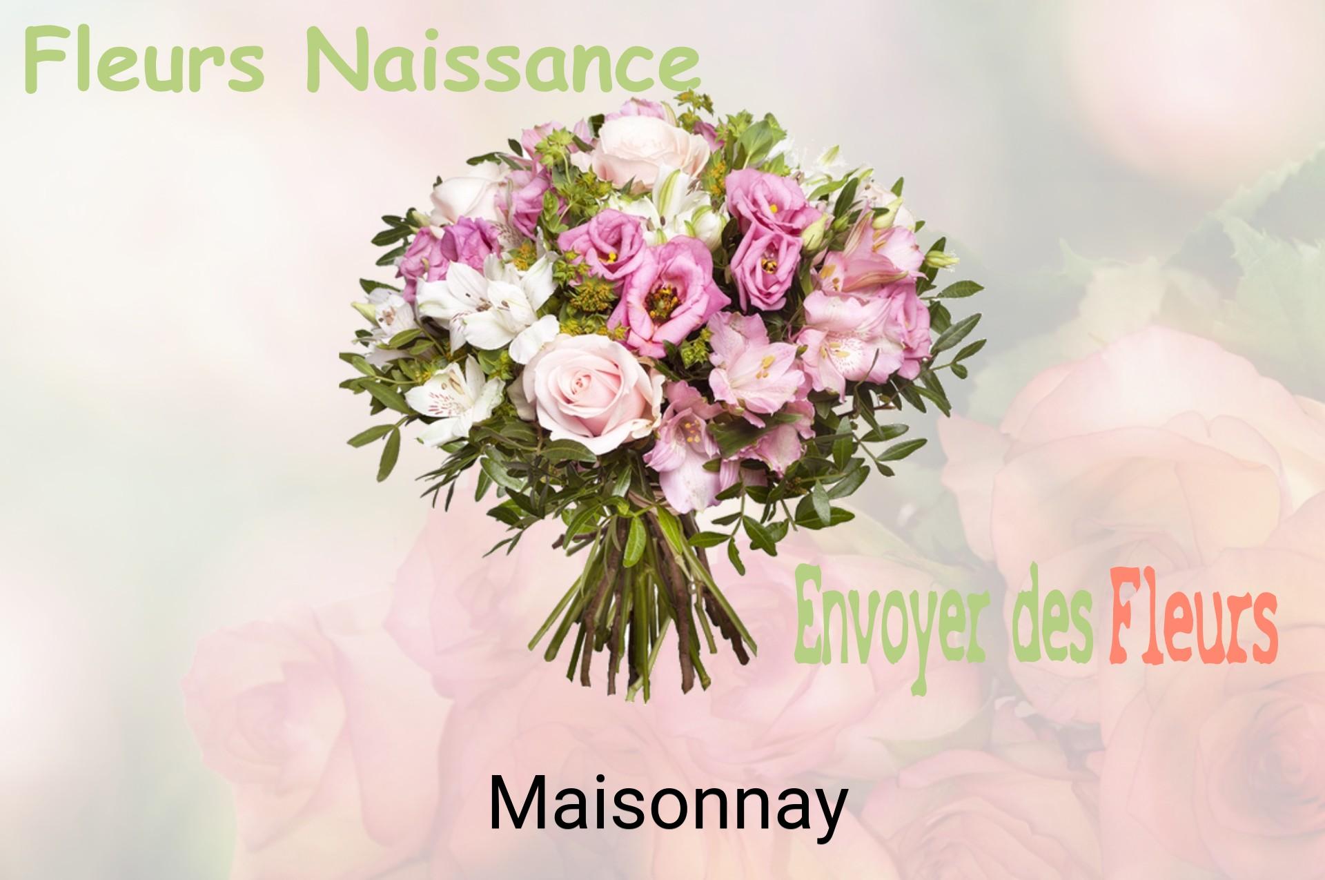 Bouquet de fleurs de naissance livré à Maisonnay